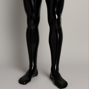 Latex His Stockings with Feet