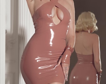 Latex X Mini Kleid