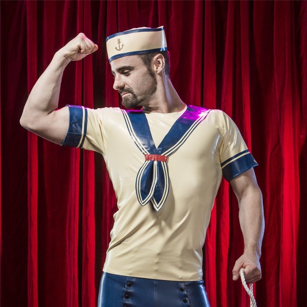 Latex Mens Sailor T Shirt