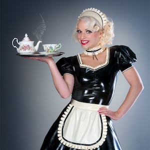 His Ruffle Latex French Maid Dress