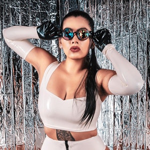 Latex Soft Bralette Crop Top