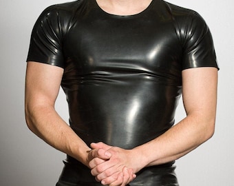 Latex Round Neck T-Shirt