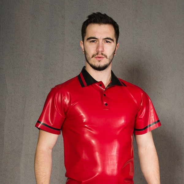 Latex Mens Polo Shirt