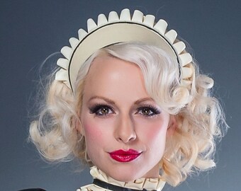 Latex French Maid Dress Etsy