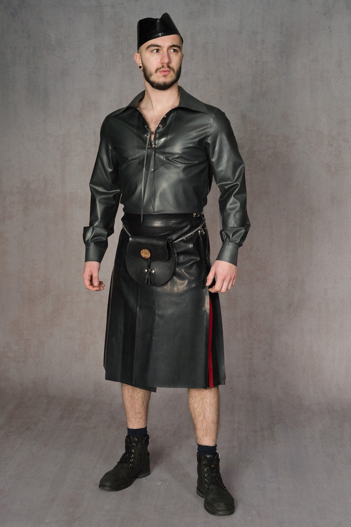 Image of Latex Mens Traditional Kilt