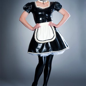 His Ruffle Latex French Maid Dress | Etsy