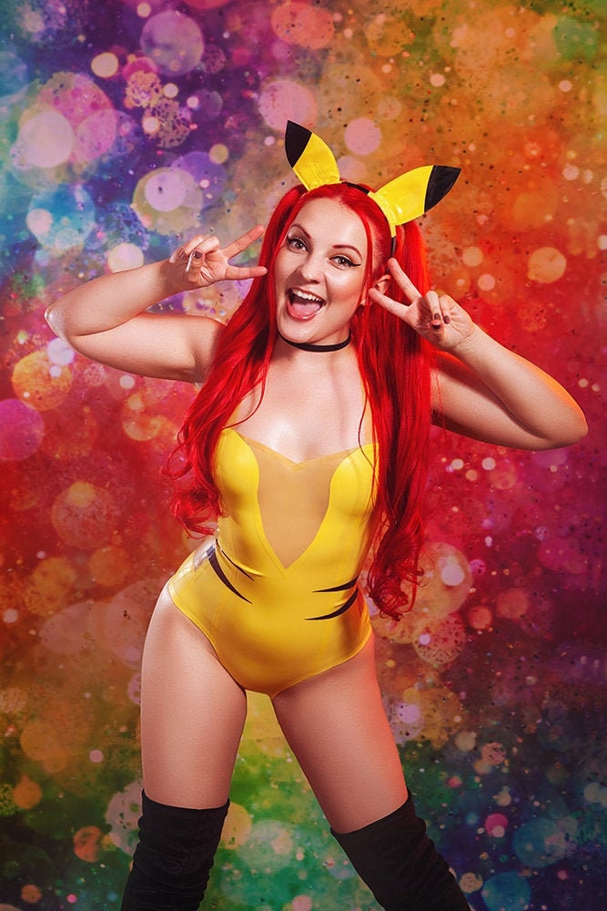 Pokemon pikachu trajes feminino cosplay sexy dia das bruxas adulto,  fantasia de pikachu 