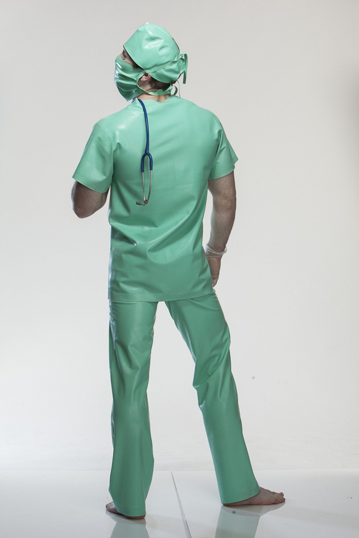 Image of Latex Scrubs Bottoms