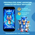 Personalized Sonic Animated Birthday Invitation Video (Digital) product logo