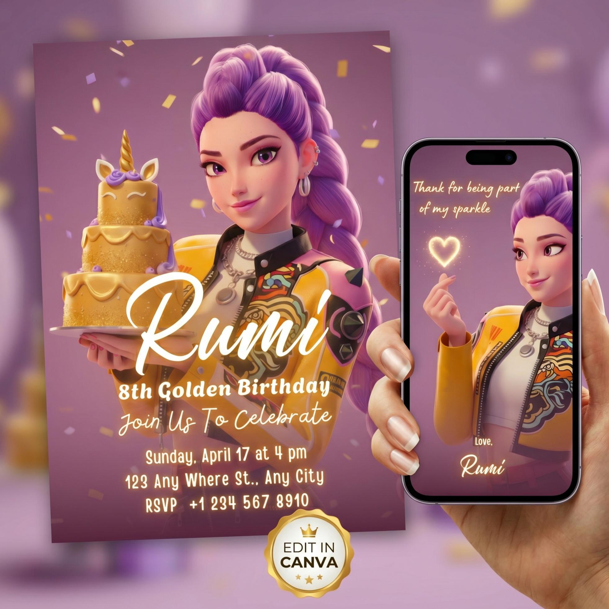 Rumi Digital Card - Etsy UK