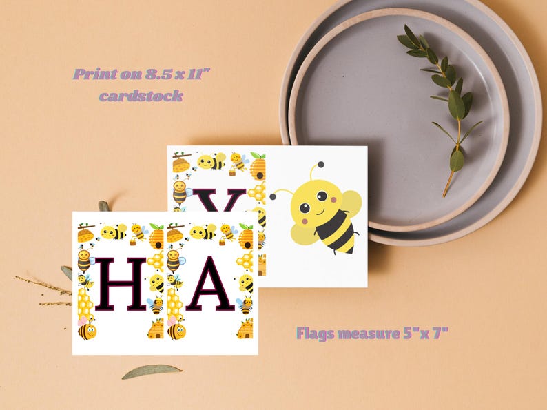 Bee Happy Birthday Banner, Printable Banner (digital Download) - Etsy
