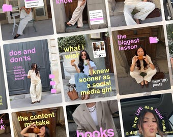 Modern Aesthetic Coaching Instagram Templates, Social Media Agency Kit, IG Carousel Posts, SMM Viral, Coach Influencer, Content Creator Pack