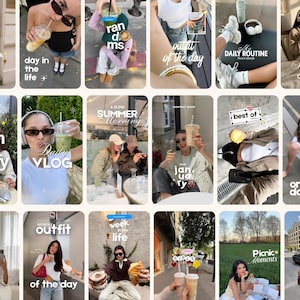 Viral Aesthetic Reel Templates, Ios Reel Covers, IG Reels, SMM Viral, Coach Influencer, Content Creator Pack, Editable Social Media Covers.