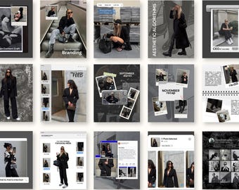 Trending iOS Core Instagram Content Creator Templates, UGC Scrapbook Aesthetic, Digital Marketing Posts, Social Media Agency Kit, SMM Viral.