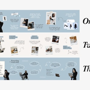 May include: Infographic with three sections on a light blue background. Section one discusses content creation, idea generation, and social media posts. Section two covers small business, chatbots, and sales. Section three focuses on social media managers and marketing.