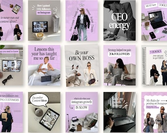 Modern Aesthetic Instagram Templates, Social Media Agency Kit, IG Carousel Posts, Coaching Instagram Templates, Storytelling Posts,SMM Viral