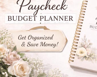 Paycheck Budget Planner Printable | Income Expense Tracker (US Letter PDF)