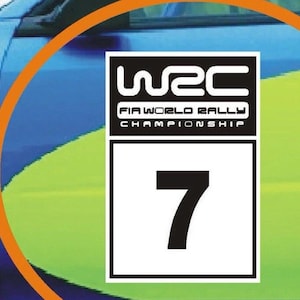 Pegatinas para puertas de coches de rally del Campeonato Mundial de Rally x2 WRC Monte Suba Impr Todos los colores