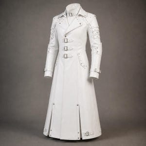 White Gothic Coat - Etsy