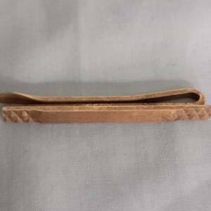 Vintage 1970s goldtone Textured metal tie pin clip tack W Germany