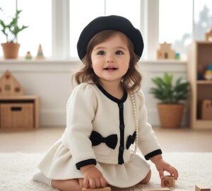 Barboteuse Bébé Fille été 100% Coton - Manches Volant, Motif Papillons Et Fleurs, Avec Bandeau - Taille 0-3 à 12-18 Mois