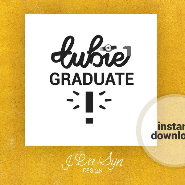 Tubie Graduate Sign, Feeding Tube Graduate Sign