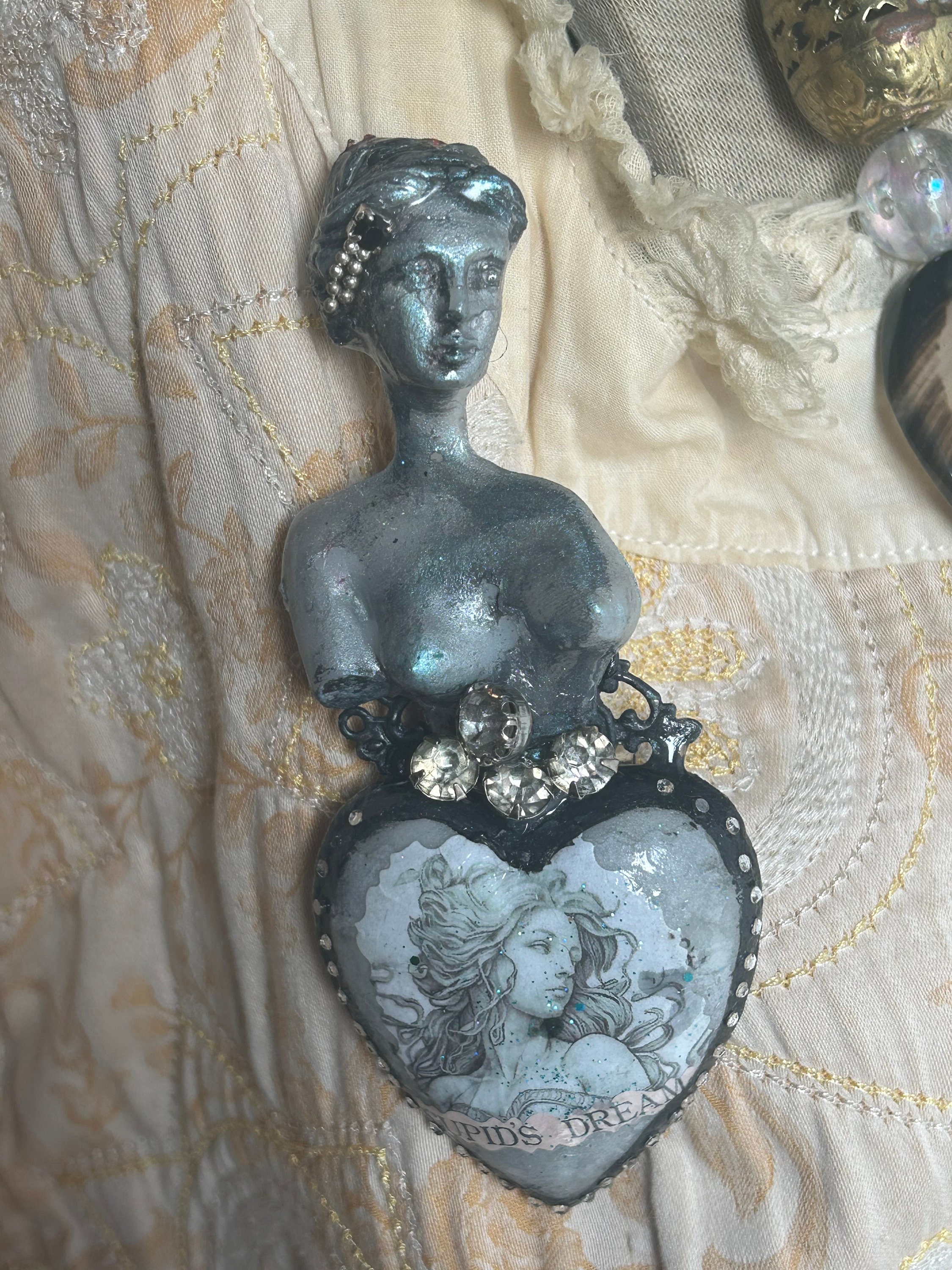 Venus De Milo Custom Made Resin Brooch. Aphrodite Greek Style. One