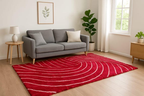 Tufted Butterfly Area Rug: Colorful Boho Home Decor (9x12)