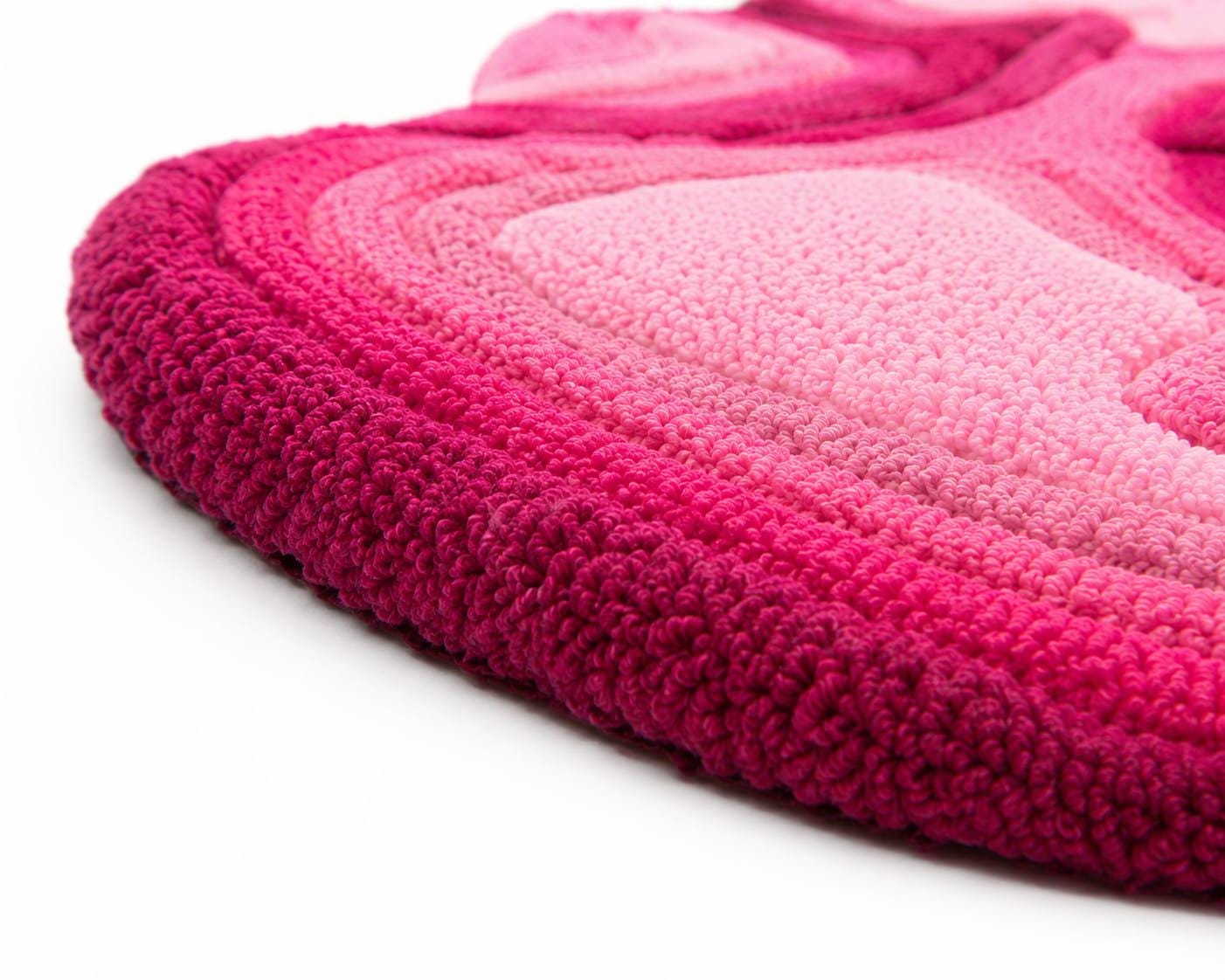 Fluffy Curvy Rug Handmade Pink Abstract Body Rug, Curvy Woman Carpet, Modern Feminine ...
