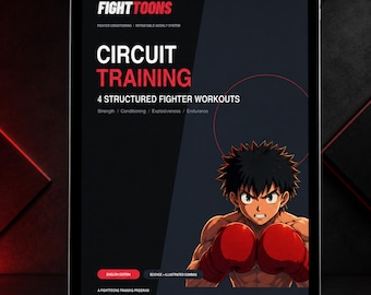 Boxing Workout Program | Fighter Conditioning, Shadow Boxing & Combos | English + Spanish | Fighttoons Circuit