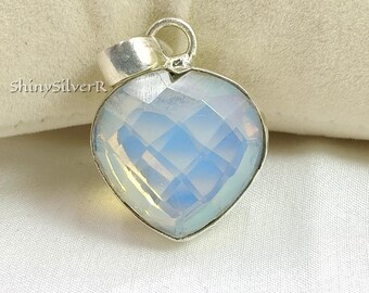 Opalite Gemma Ethinic Gioielli Fatto 925 Sterling Ciondolo Placcato Argento Opalite Gemma Ethinic Gioielli Fatto 925 Sterling Ciondolo Placcato Argento