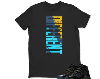 Jordan 11 Gamma Sneaker Match Different Unisex Match Tees Black, Sneaker Graphic Tee, Best Gift