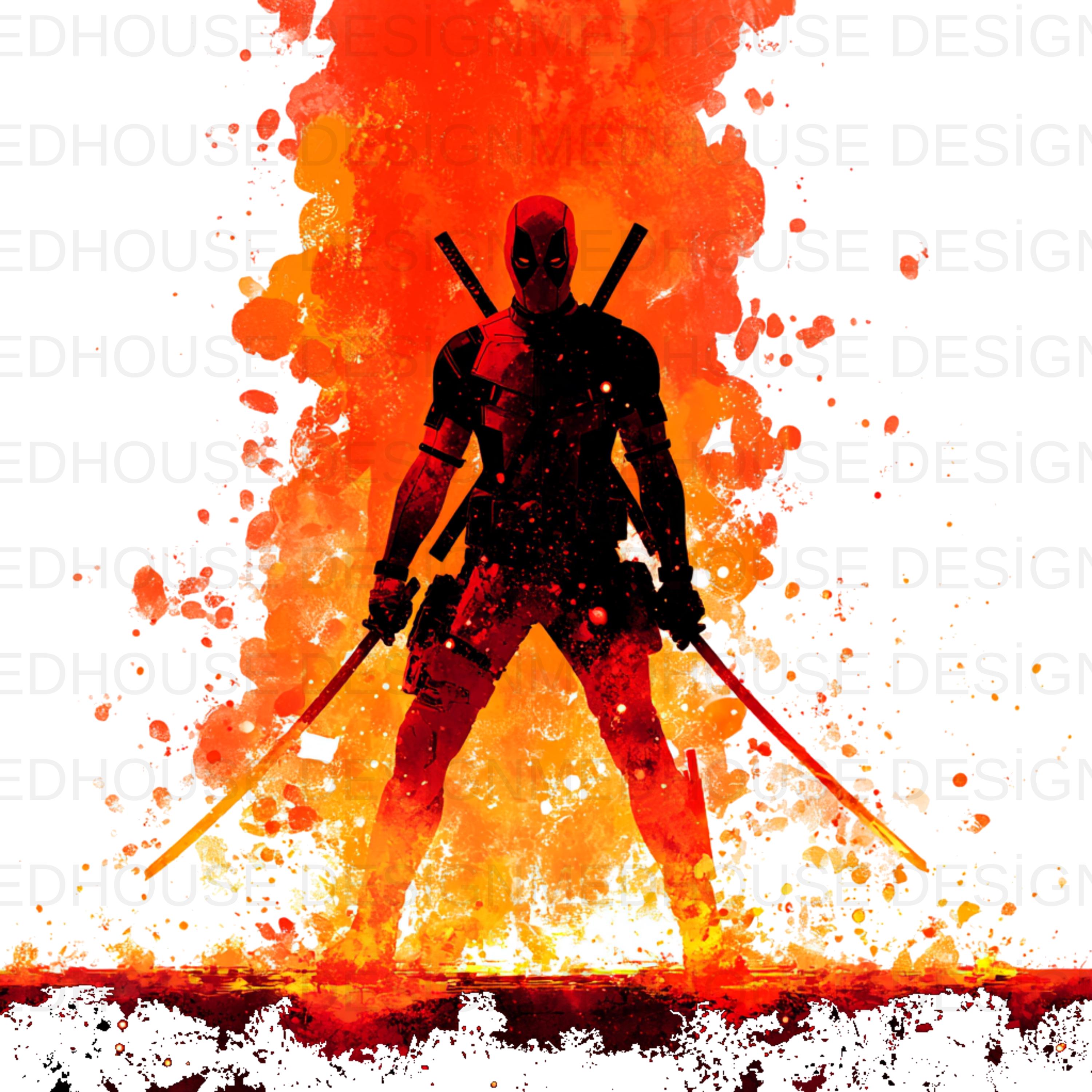 8 PNG Deadpool Watercolor : Splash Art, High-resolution (digital ...