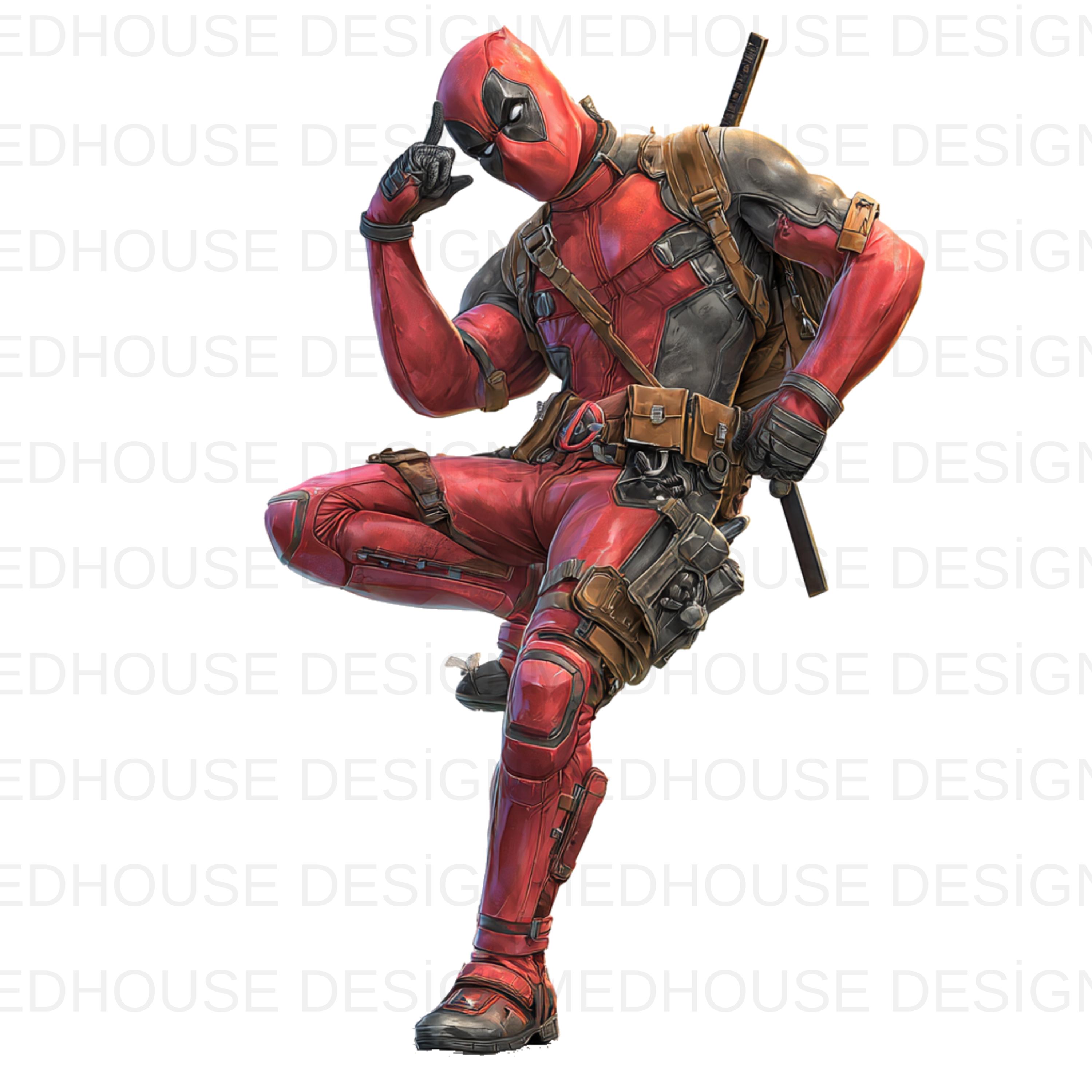 8 PNG Deadpool Watercolor : Splash Art, High-resolution (digital ...