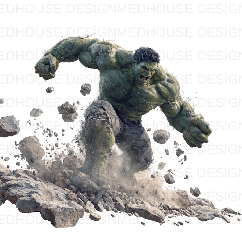 8 Hulk Watercolor Pngs: Splash Art Graphics (instant Download) - Etsy