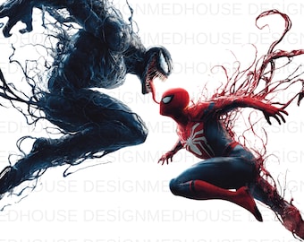 Venom Watercolor PNG, Splash Art, file ad alta risoluzione (download immediato)