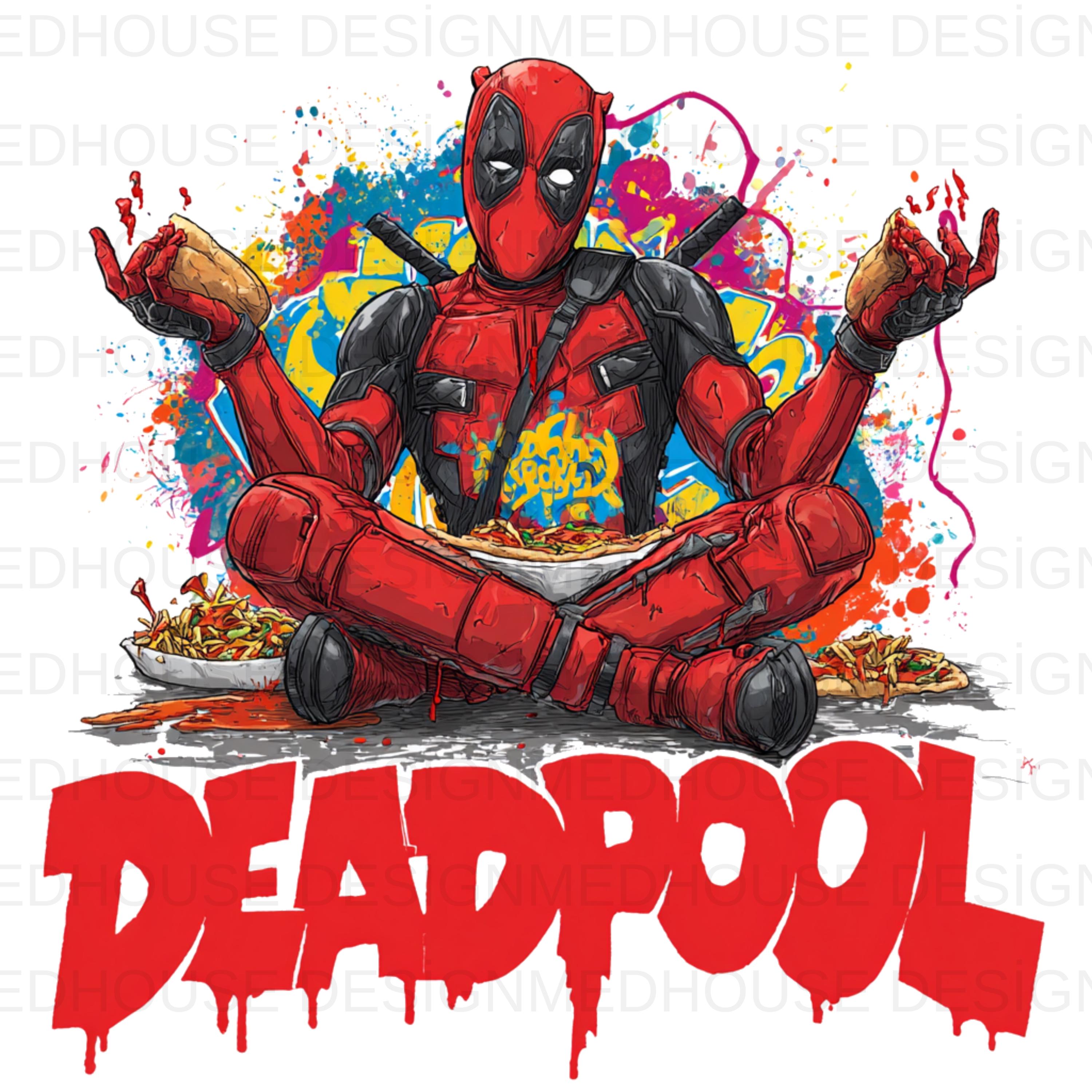 8 PNG Deadpool Watercolor : Splash Art, High-resolution (digital ...