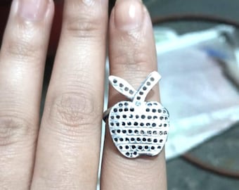 Vintage Tiffany & Co. Elsa Peretti Apple Ring, Sterling Silver