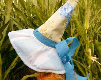 Bluebell Quilted Witch Hat