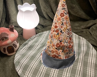 Frosty Autumn Quilted Witch Hat