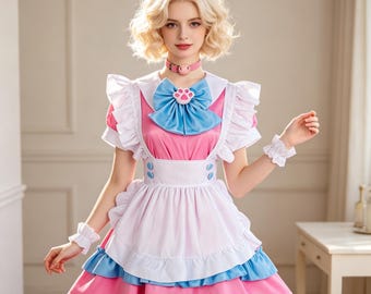 Cute Cat Paw Maid Outfit, Cute Maid Set, Anime Convention Cosplay, Halloween Costume, Cosplay Costume