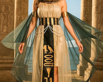 Egyptian Queen Costume, Pharaoh Family Cosplay Outfit