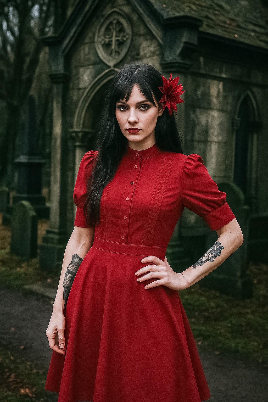 glinda's dress Tana Dress- Red