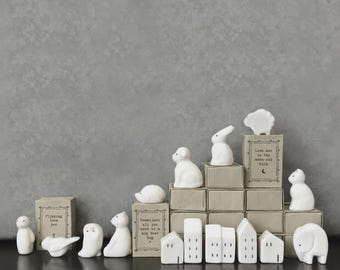 East of India Porcelain Miniature Collection | Assorted Keepsake Figures| Letterbox Gift