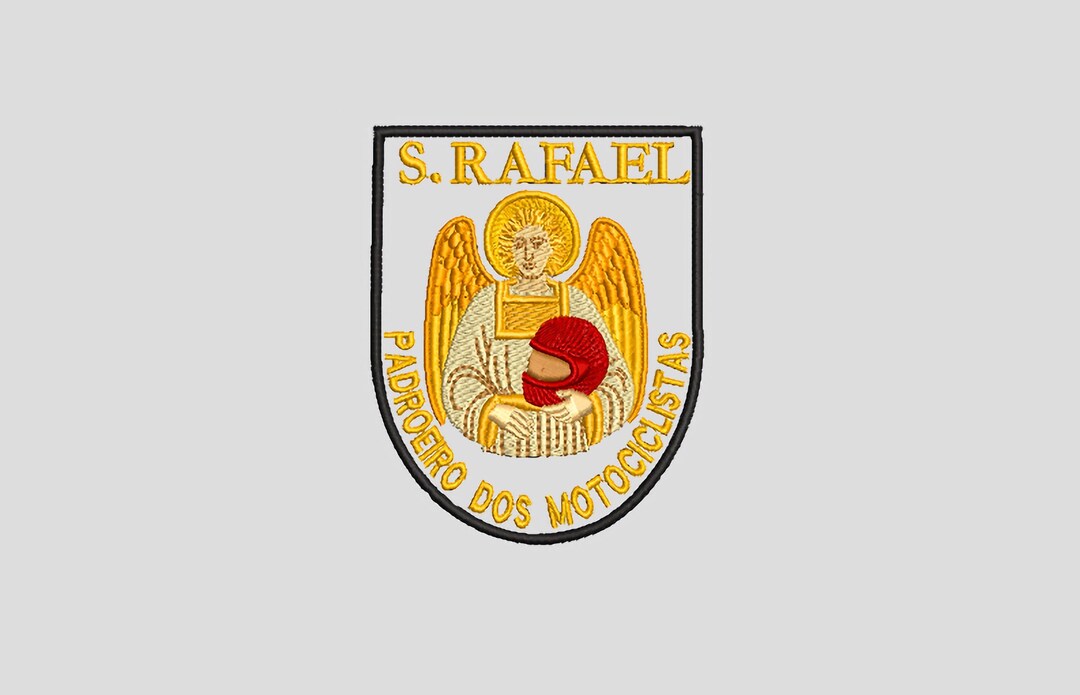 Saint Raphael – Patron of Motorcyclists Machine Embroidery Patch (3.212 ...