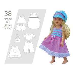 Sewing pattern for doll clothes 48–50 cm – PDF Download German