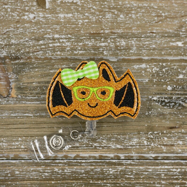 Geeky Bat Halloween Badge Reel Nurse Nurse Badge Reel Fall Fall Badge Reel Nurse Nurse Badge Reel Nurse Badge Clip Halloween Nurse Gift