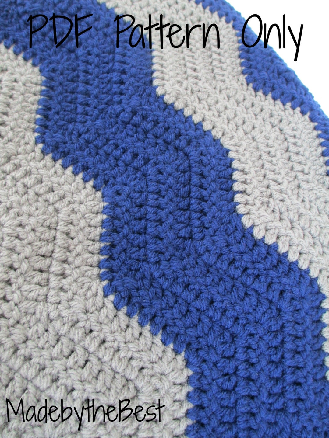 Chevron Crochet Blanket Pattern – Wave Afghan, Easy Stitch (PDF Pattern ...