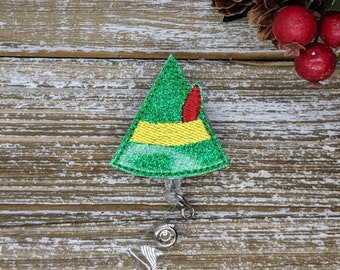 Christmas Badge Reel Nurse, Badge Reel Nurse, Christmas Elf Badge Holder, Winter Badge Reel, Glitter Badge Reel, Badge Reel Cute, Elf Hat