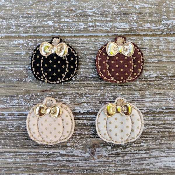 Cute Fall Pumpkin Nurse Badge Reel - Halloween Retractable ID Holder - NICU Badge Reel for Fall - Polka Dot Fabric Badge Reel